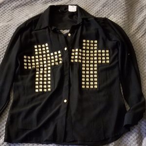 Black and gold dress